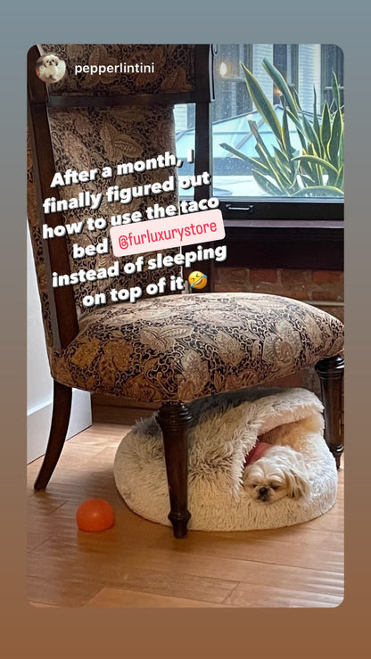 Cozy cocoon-style dog bed®