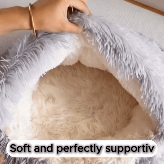 Cozy cocoon-style dog bed®